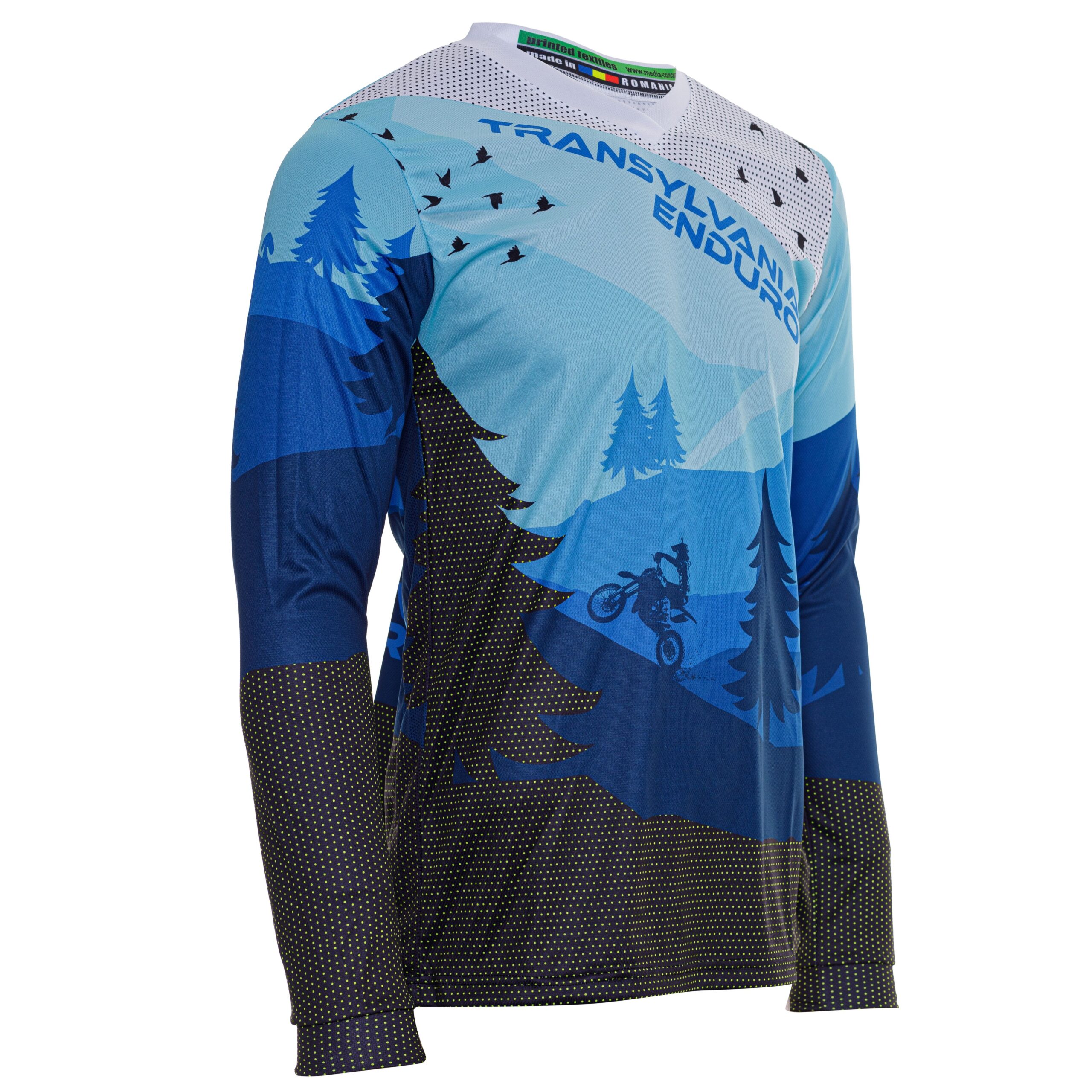 Tricou Transylvania Enduro Blue - imagine 3