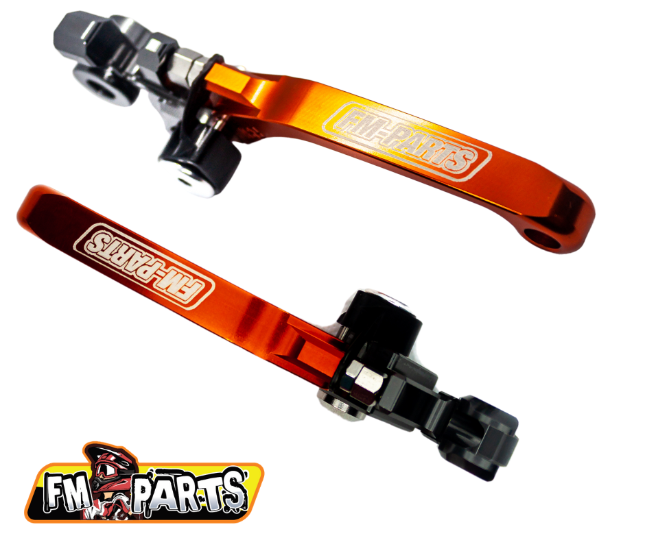 Set Manete Foldabile KTM 2015-2023 Orange FmParts - imagine 3