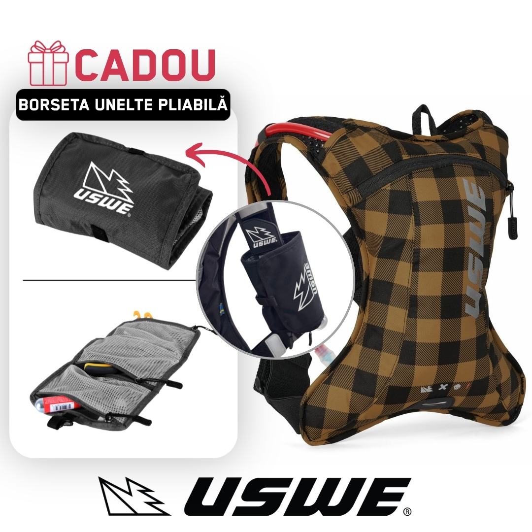 Rucsac Hidratare USWE Outlander XC 2L Flanell Bronze/Black
