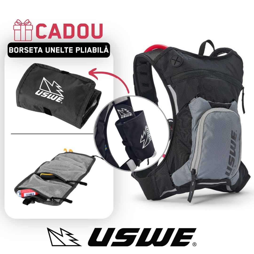 Rucsac Hidratare USWE Moto Hydro 3 Carbon Black