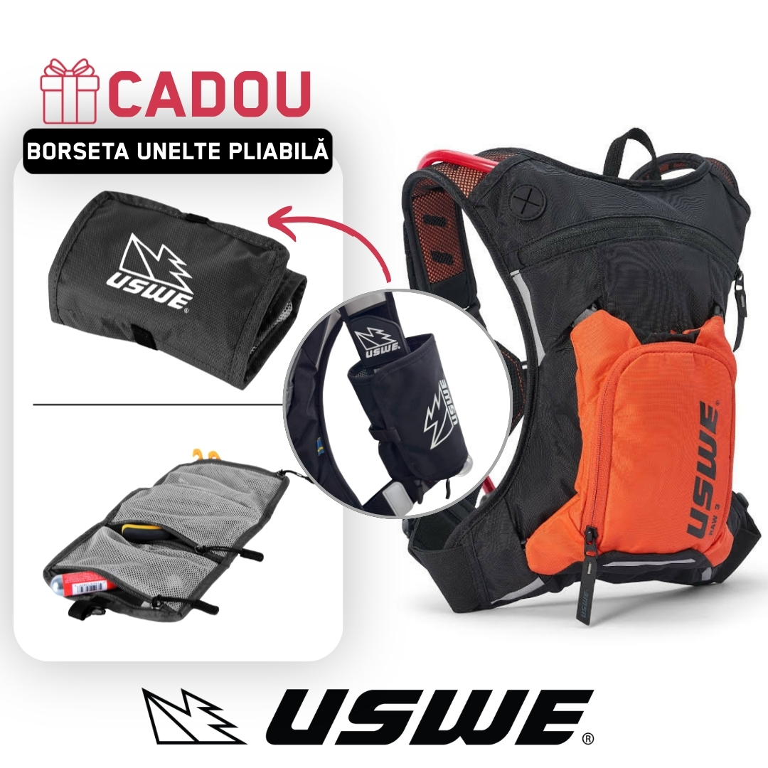 Rucsac Hidratare USWE Moto Hydro 3 Factory Orange