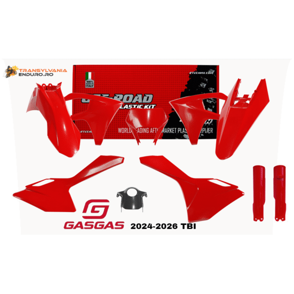 Kit plastice Gas-Gas EC/EC-F 24-26 (7 BUC) Rosu RACETECH