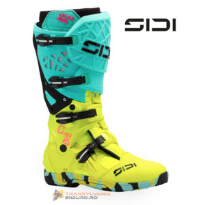 Cizme Moto MX Enduro Sidi Crossair X Fluo Mint / Fluo Yellow 2026