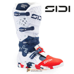 Cizme Moto MX Enduro Sidi Crossair X White Navy Red 25