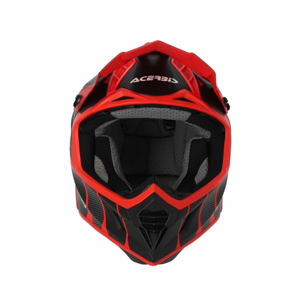 Casca Acerbis X-Track 22.06 Black / Red - imagine 4