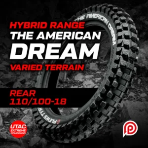Cauciuc Plews Tyres The American Dream- Extreme/Hybrid 110/100-18 [ SOFT–SUPER SOFT ]