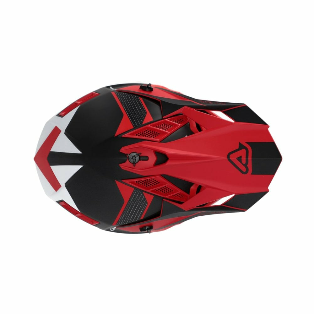 Casca Acerbis X-Track 22.06 Black / Red - imagine 5