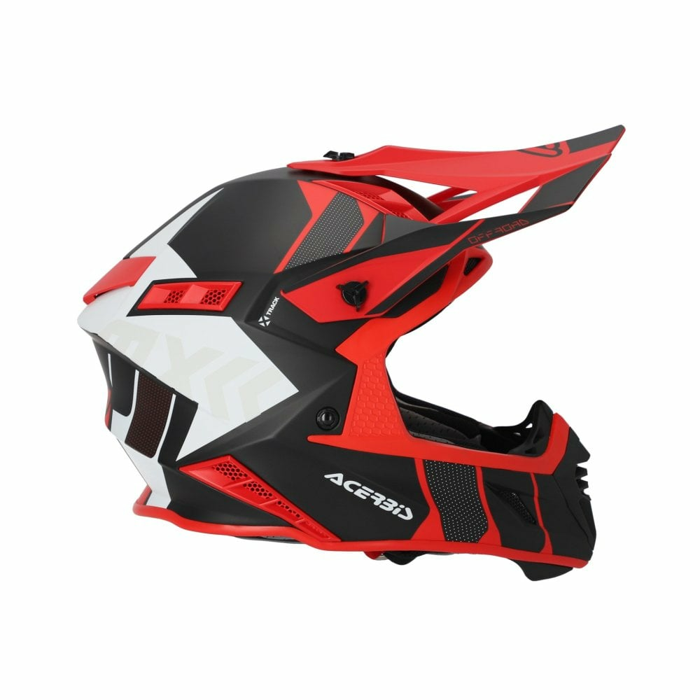 Casca Acerbis X-Track 22.06 Black / Red - imagine 6