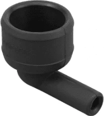 Angle piece oil tank