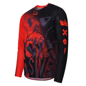 Tricou USWE Kalk Cartoon Off-Road Flame Red