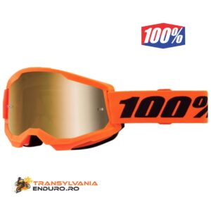 Ochelari 100% Strata 2 Orange Gold Mirror