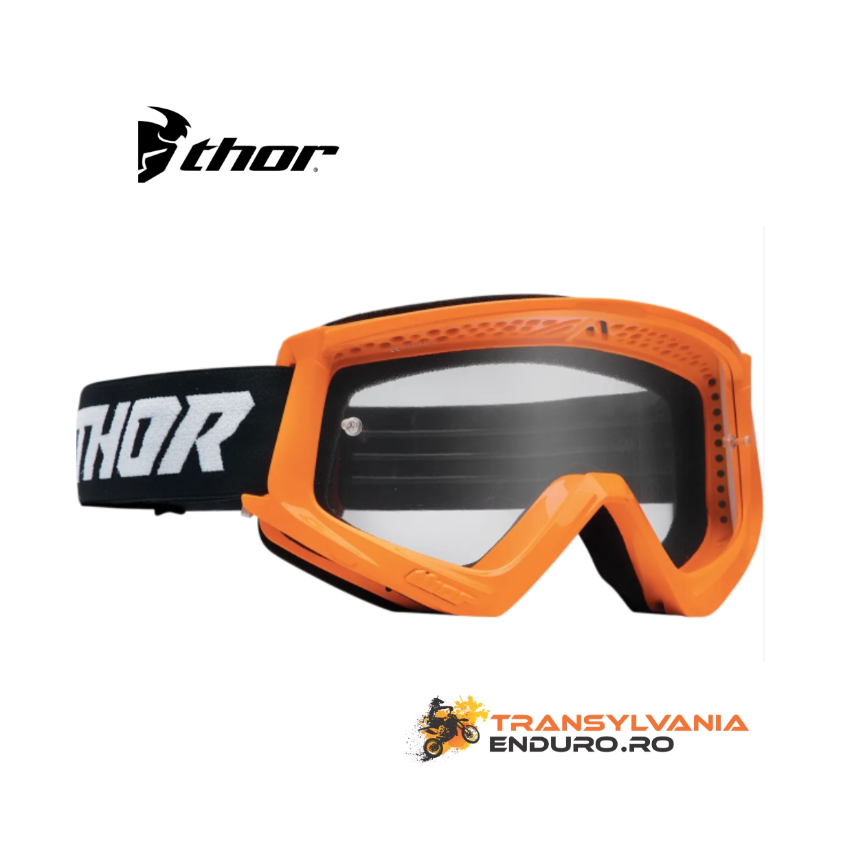 Ochelari Thor Combat Racer Black/Fluorescent Orange