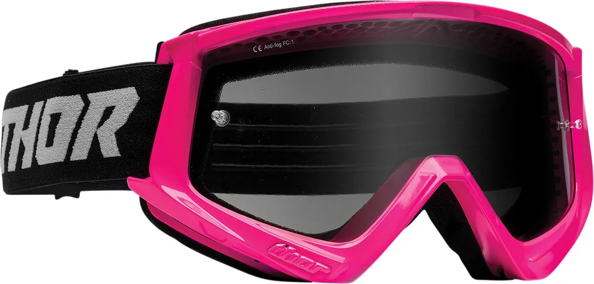 Ochelari Thor Combat Sand Racer Fluorescent Pink/Gray - imagine 2
