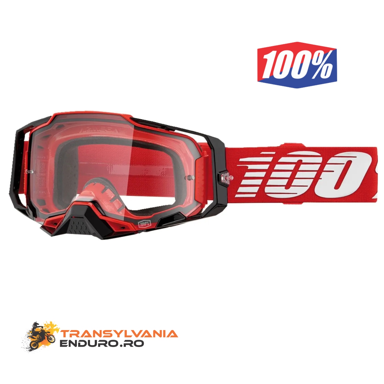 Ochelari 100% Armega Red/Black