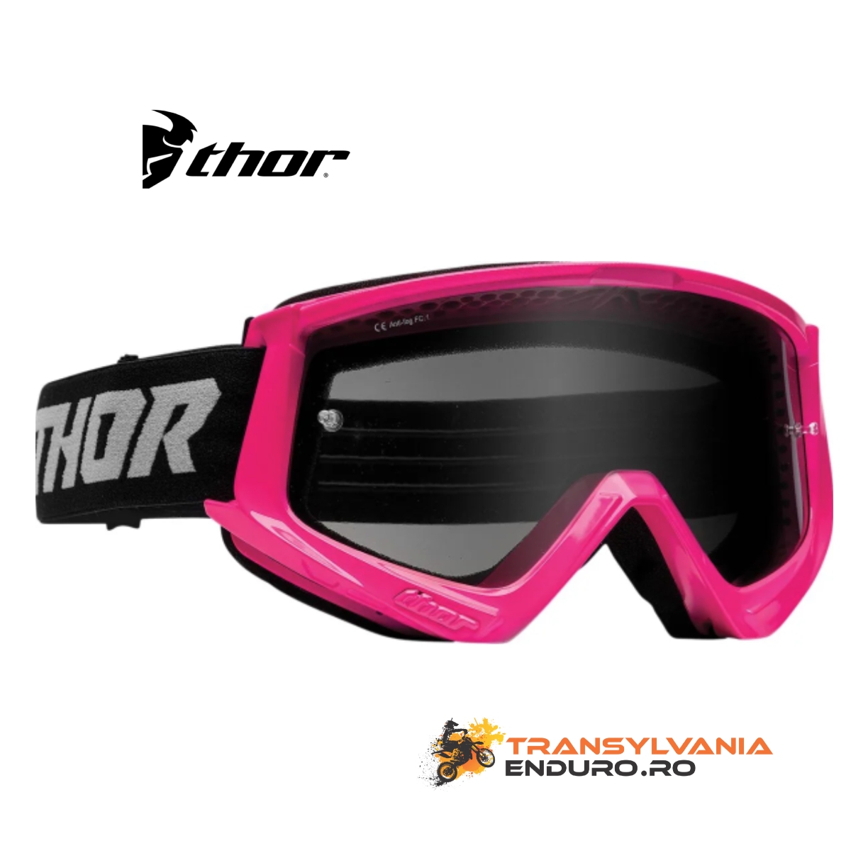 Ochelari Thor Combat Sand Racer Fluorescent Pink/Gray