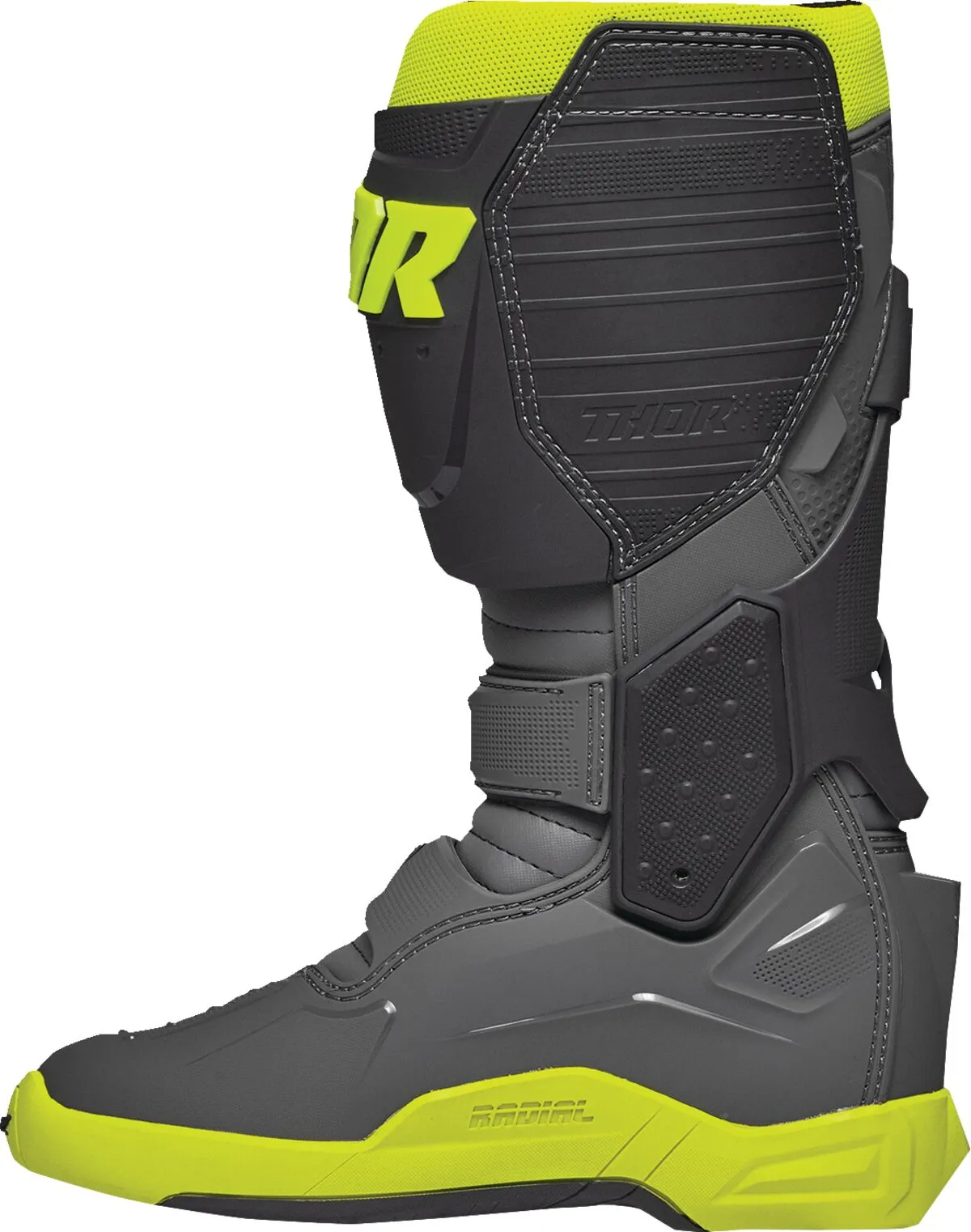 Cizme Thor Radial MX Gray/Fluo Yellow - imagine 2