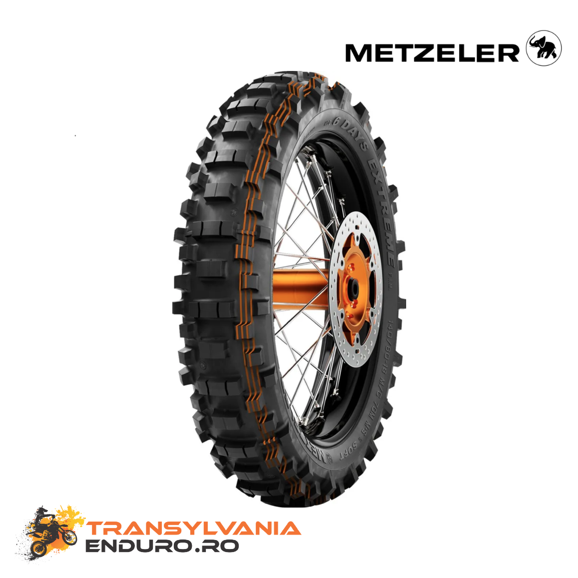 Anvelopa Spate 140/80-18 Metzeler Six Days Extreme